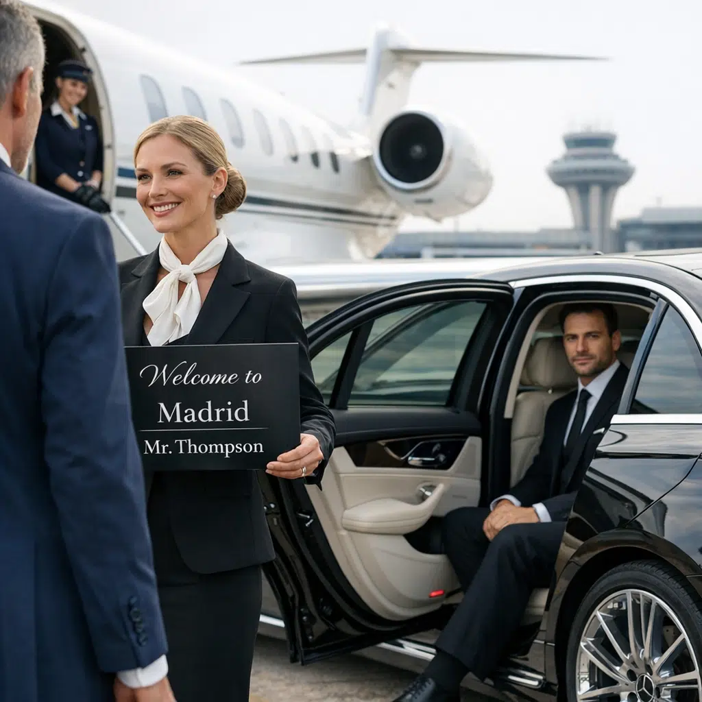 Elite chauffeur service and car rental in Madrid